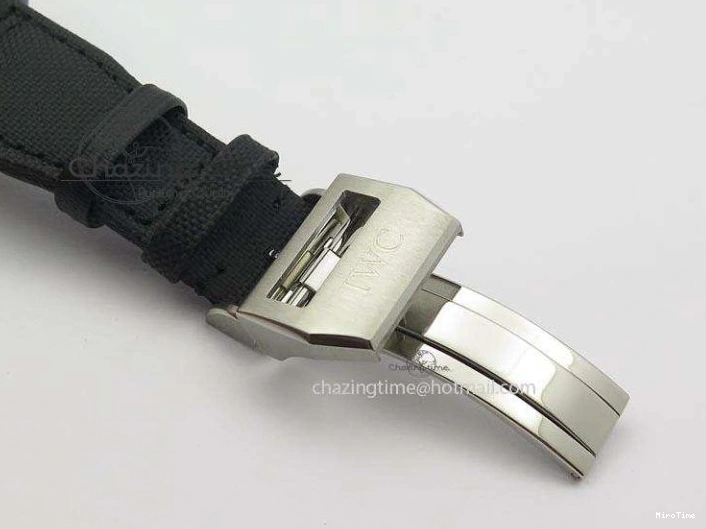 MIROTIME 0414 Pilot Chrono IW388003 Real Ceramic V6F Best Edition Green Markers On Black Nylon Strap A Effortless 7283